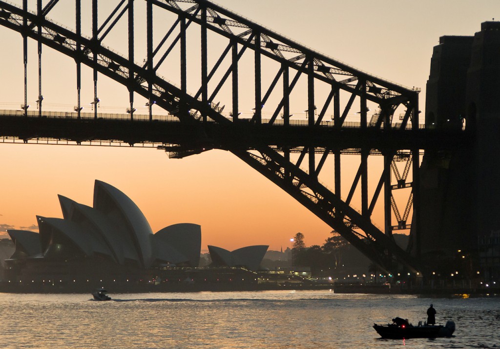 Sunrise in Sydney, original by Tom French